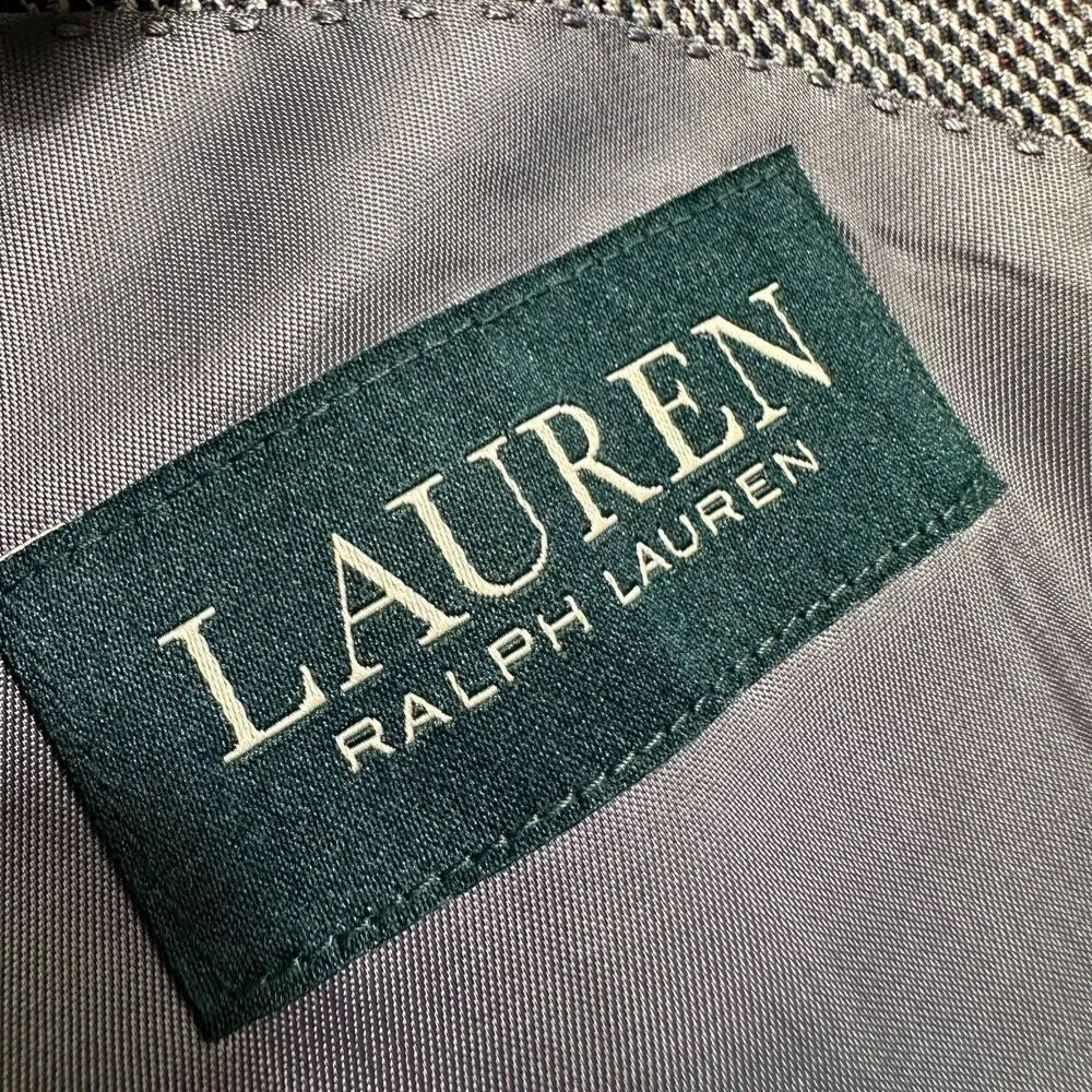 RALPH LAUREN Regular fit Mens Blazer Sport Coat Two Button Suit Jacket 50R Gray